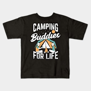 Camping Buddies Friendship Best Friend Gift Kids T-Shirt